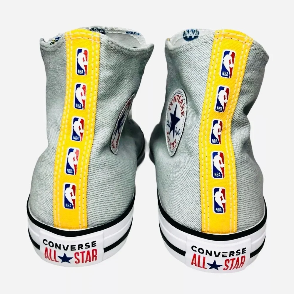 Converse Mens Warriors Golden State Chucks CTAS Hi Top NBA Custom Size 7.5